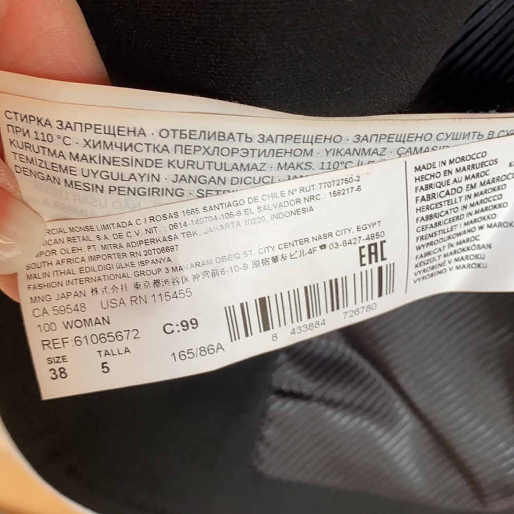 Mng By Mango Black Blazer Structured For A More S… - image 7